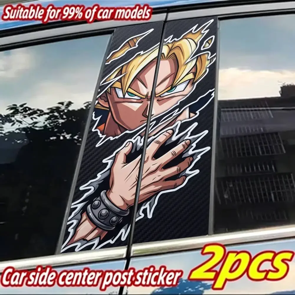 DARONG BALL GOKU Vegeta Car Sticker Auto B-pillar Center Column Decor Cover Scratches Sunscreen Vinyl Decals Accessories