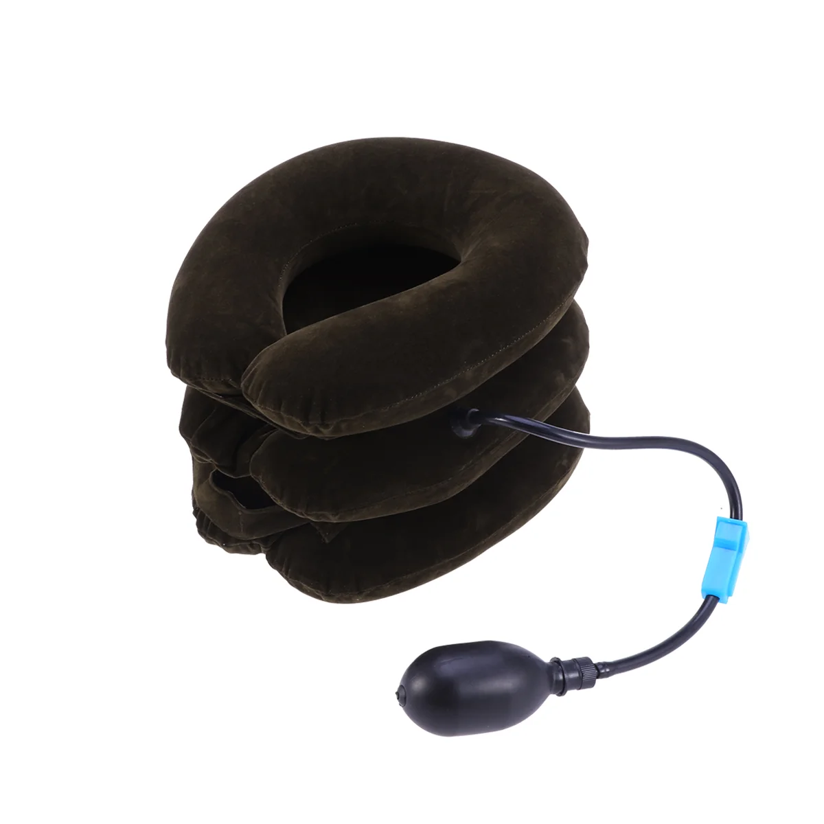 Portable Neck Stretcher Travel Supporting Pillow Stretching Device Inflatable Cushion