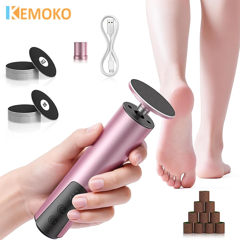 

Electric Foot Care Tool Polish and Smooth Remover Pedicure File Grinder & Replacement Sandpaper Dead Skin Pedicure