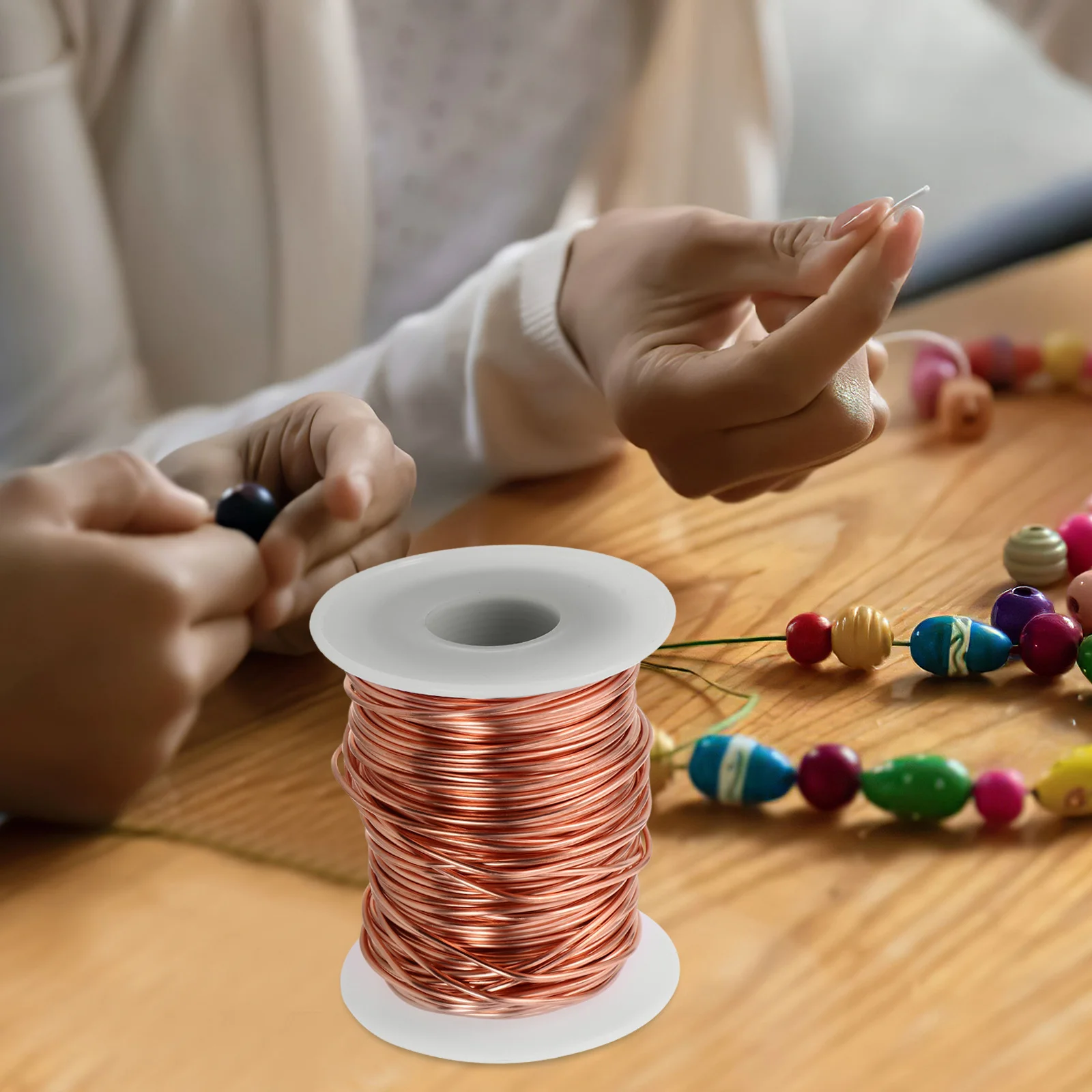 1 Roll Soft Bare Bendable For Jewelry Making Beading Diy Crafts Electroculture Gardening Art Projects Copper Spool Beading