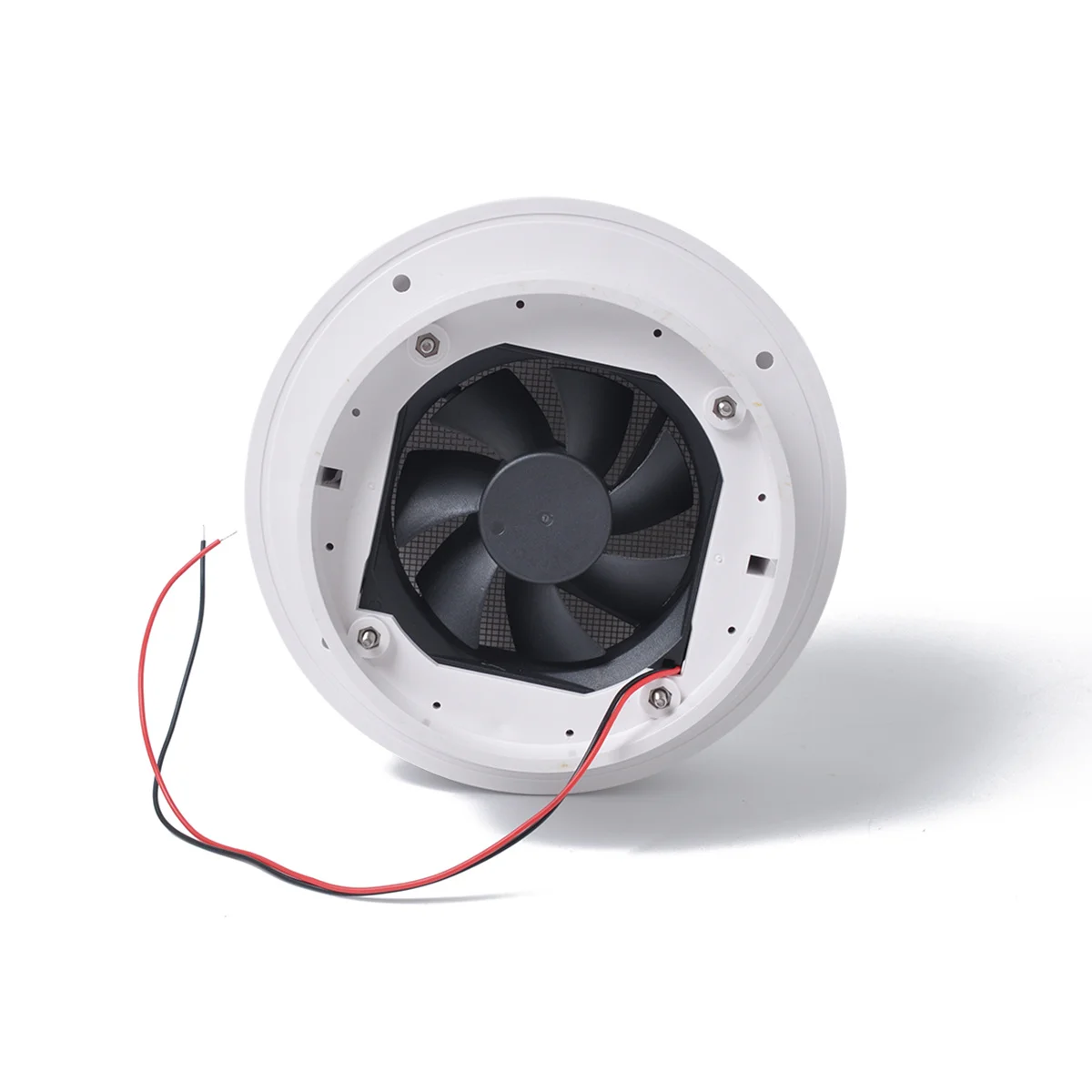 

12V Rv Roof Air Vent Fan Mushroom Shape Waterproof Dustproof Mute Durable For Camper Commercial Vehicle Yacht White Car