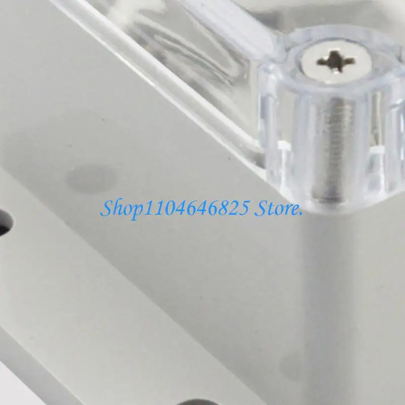 Small Part Wiring Case with Clear Lid, Plastic Electrical Box for Panel Fastening, Control Board Housing and Cable Organization