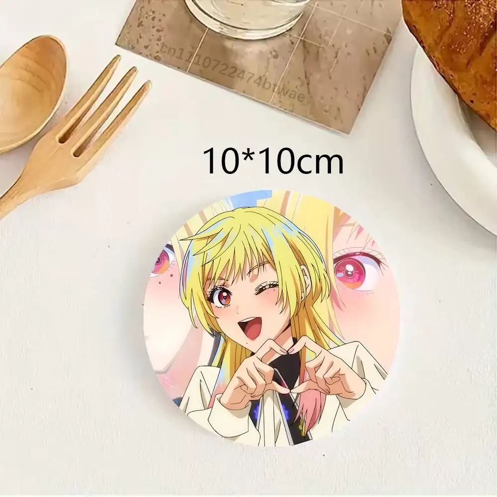 Marriage Toxin Kinosaki Mei Anti-slip Tea Coffee Cup Pad Heat-Resistant Round Bowl Teapot Mat Home Gift