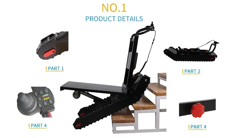 450KG Load Heavy Duty Stair Climbing Hand Truck Electric Lift Trolley Cargo Trolley Hand Carts & Trolleys