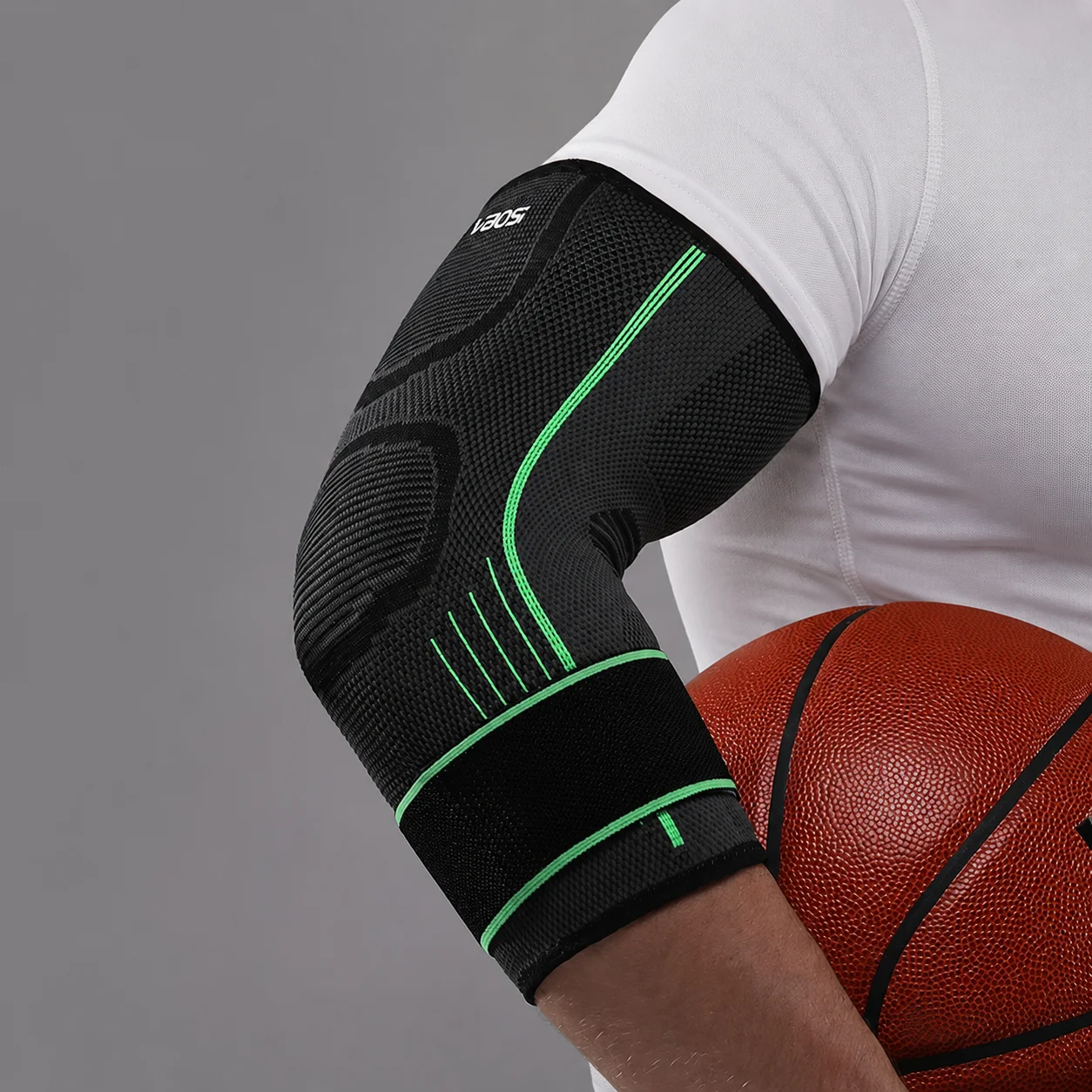 1 PC Gym Elastic Elbow Brace Golfer's Elbow Straps Mild Compression Sleeve