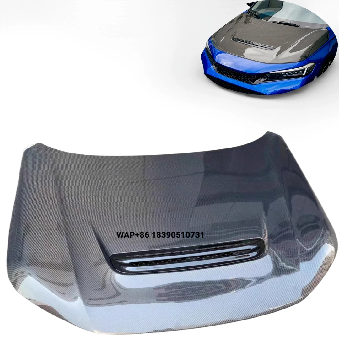 

Type R Style Real Carbon Fiber Hood Bonnet for 2022-2025 11th Gen FE1 FL1 Vented Performance Upgrade Customized