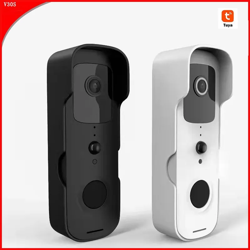 V30S Tuya WIFI Smart Video Doorbell Wireless Home Remote Video Monitoring Intercom Infrared Night Vision Million HD