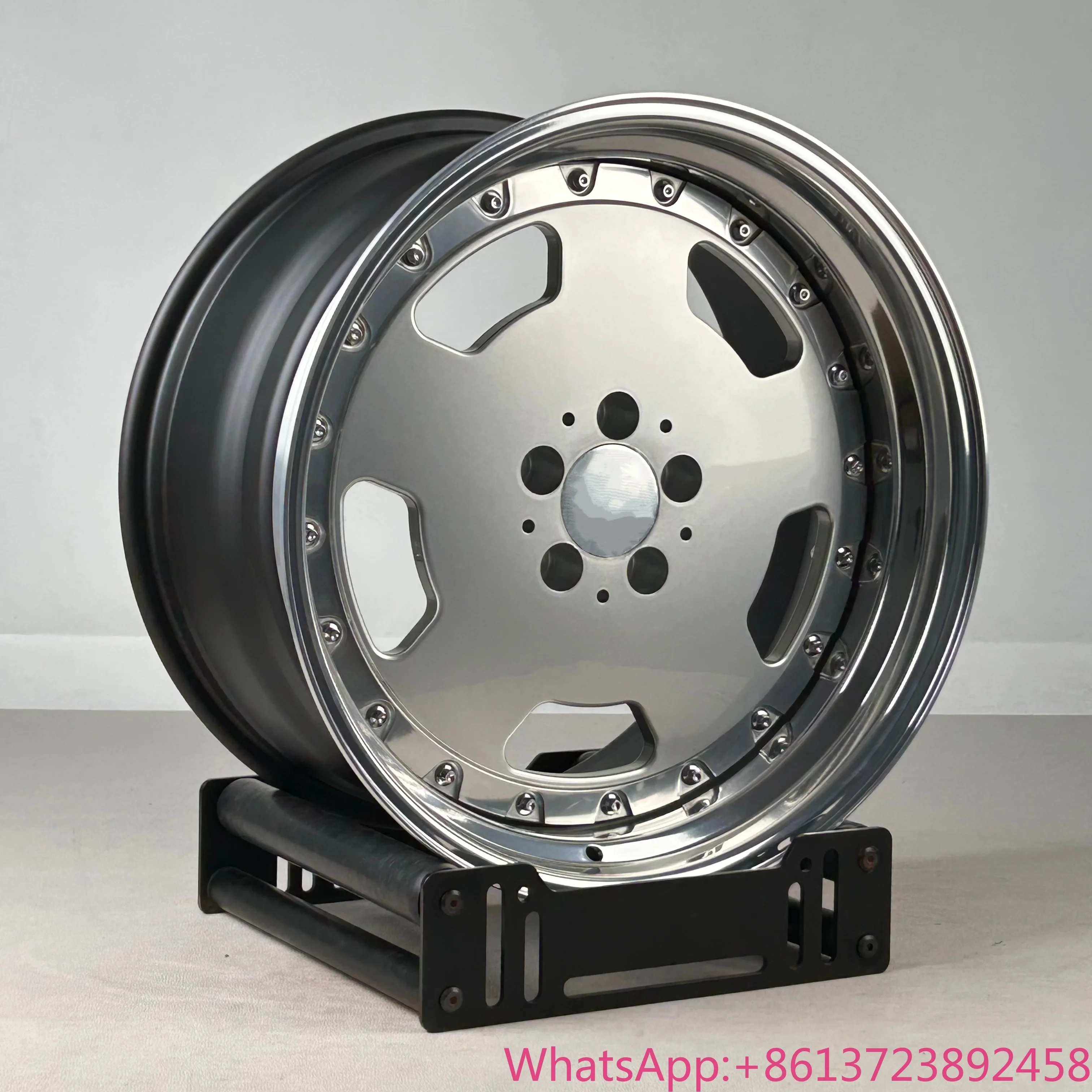 BK Forged 3 Piece Wheels for Mercedes R129 R107 W124 W126 W205 W204 W211 W212 W203 17 18 19 Inch Rim Polished Alloy 5x112 Wheels