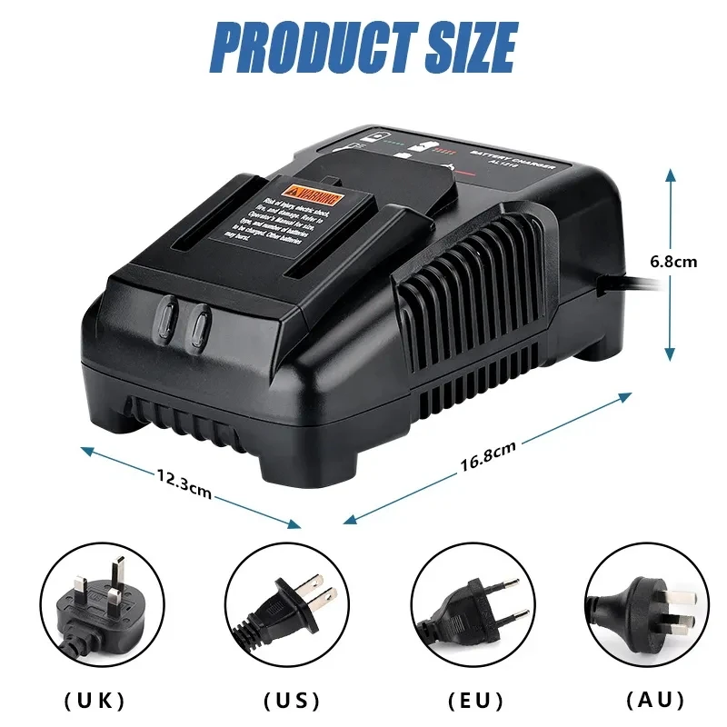 Imagem -02 - Carregador de Bateria de Lítio para Aeg Ridgid Li-ion Power Tool Carregamento Rápido 14.4v 18v Alta Qualidade