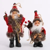1Pc Christmas Santa Claus Doll Toy Tree Hanging Ornaments Decoration Exquisite for Home Xmas