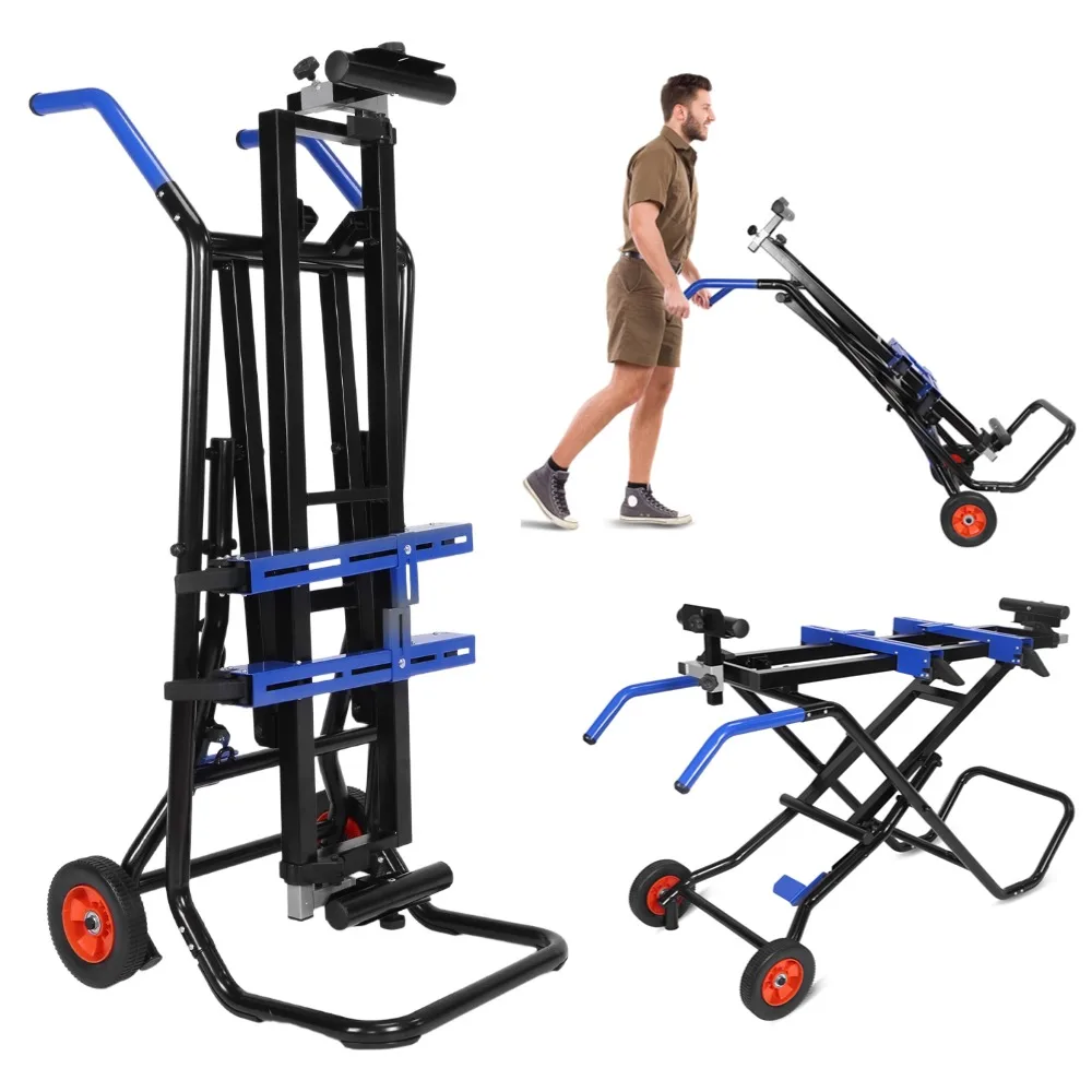 Tragbare Aluminiummaschine Gehrungssäge Schneidemaschine Halterung Holzbearbeitungswerkbank mit Powerlift Assist Gehrung Chop Saw Stand