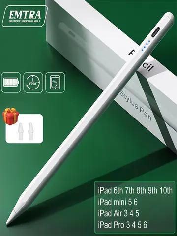 For iPad Pencil 2 1 Palm Rejection Power Display iPad Accessories iPad 2022 2021 2020 2019 2018 Pro 11 12.9 Air Mini Stylus Pen