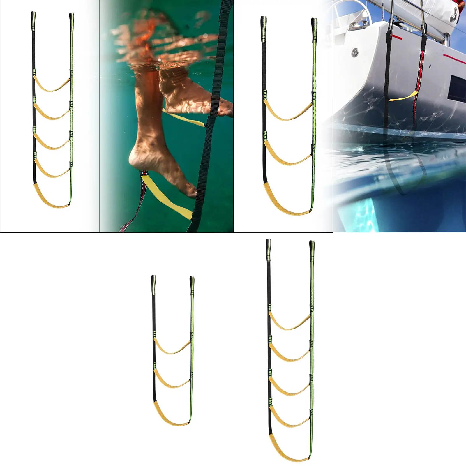 Multifunktionaler Treppensteiger mit reflektierenden Streifen, Lichtseil-Hilfe