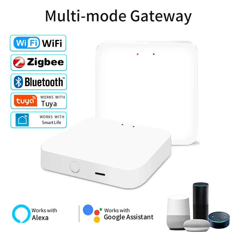 Tuya Multi Mode Gateway / Bluetooth Gateway Smart Home Control Hub Bridge Smart Life App Control Works with Alexa Google Home
