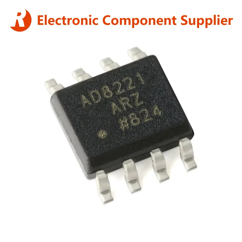 2Pcs AD8221ARZ-R7 AD8221 AD8221ARZ SOIC-8 100% Brand New Original Precision Instrumentation Amplifier IC Chip in Stock