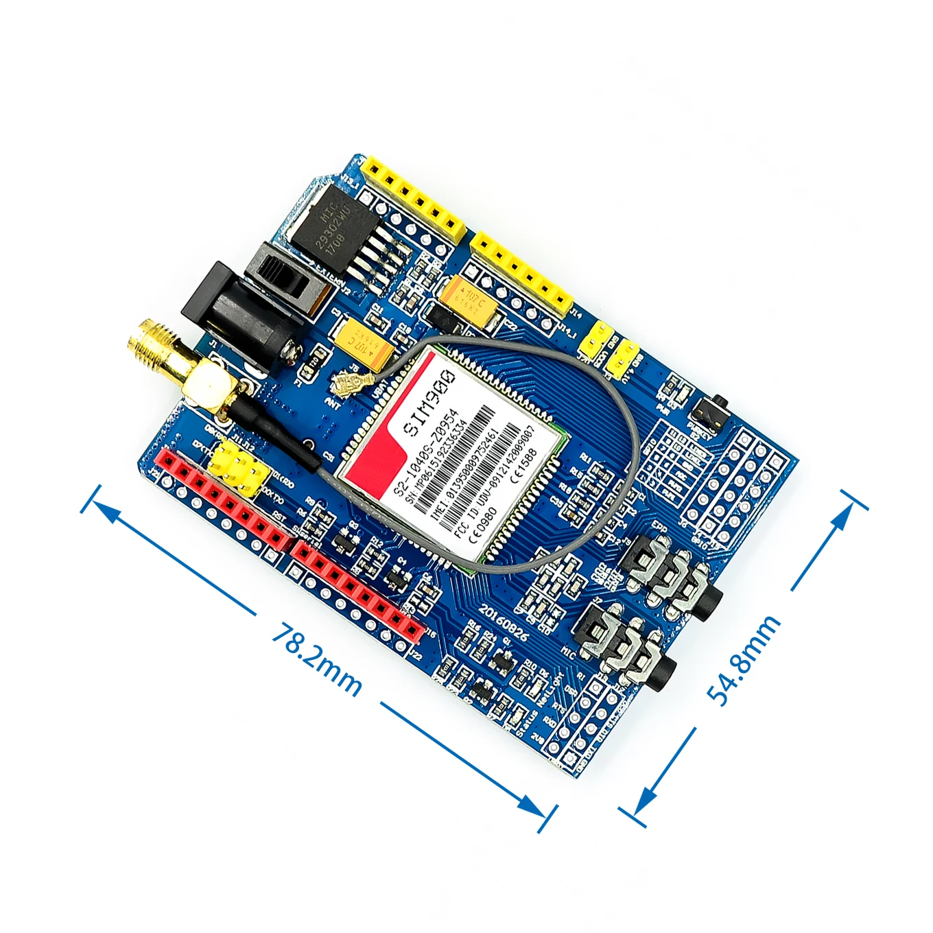 1PCS SIM900 gsm module Shield Development Board Quad-Band Module Compatible