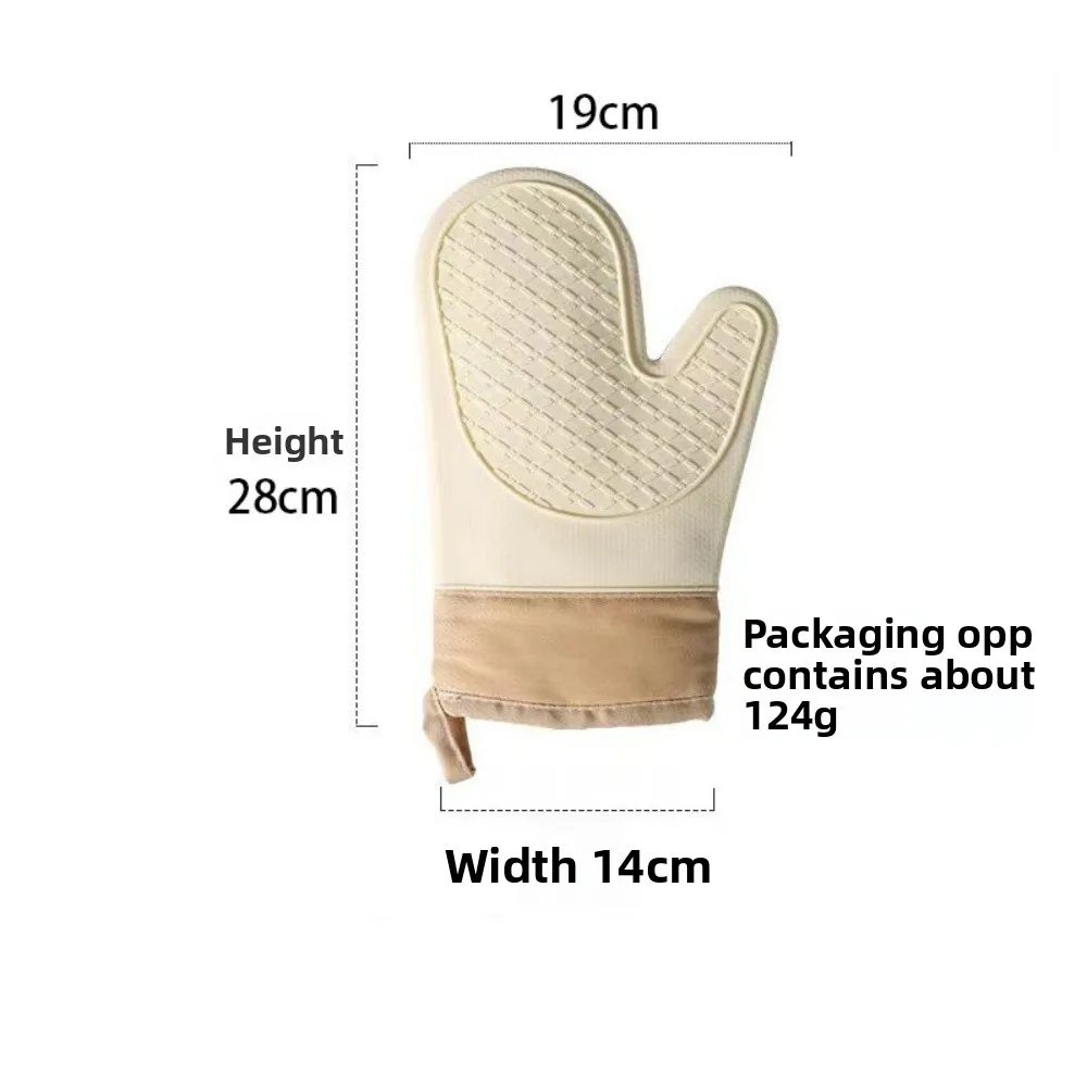 Guanti resistenti al calore in silicone ispessito - Speciale per cuocere guanti isolanti da forno resistenti alle alte temperature resistenti al calore