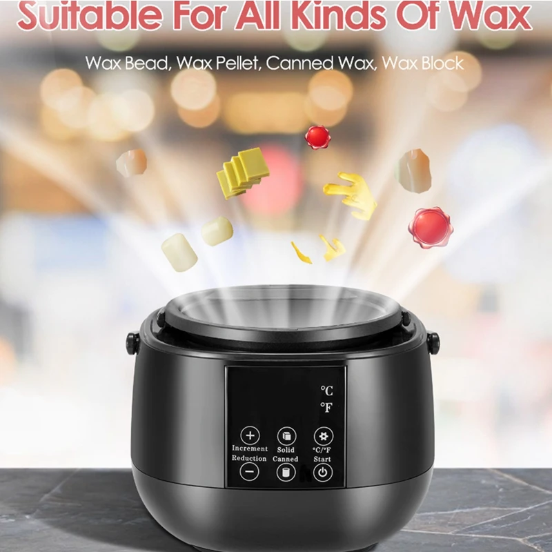 Candle Making Wax Melting Pot DIY Wax Melter Fit For Candle Making LED Temperature Display For Adults Beginner EU Plug