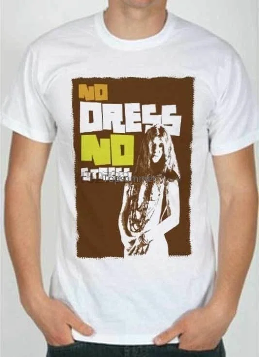 

T-Shirt Janis Joplin T-Shirt Rock 70Er Woodstock Era No Kleid No Stress