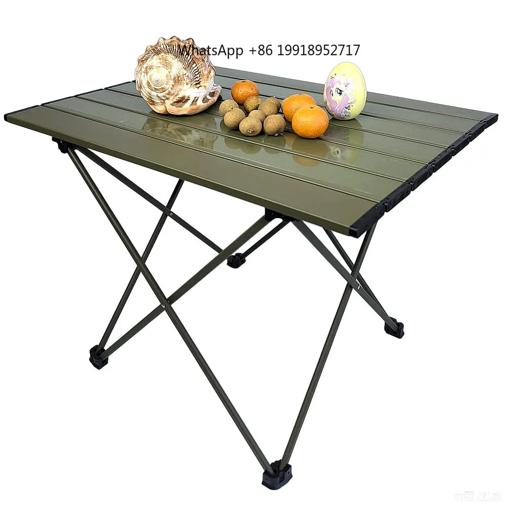 Outdoor Camping Folding Egg Rolls Table Camping Fishing Table Fishing Picnic Barbecue Stall Simple Small