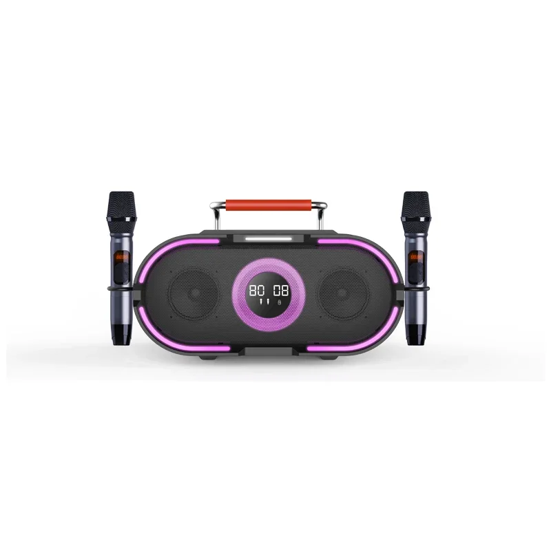 

RHM RM-K666 Plus Professional All-in-One Karaoke Speaker Hot Selling With Strobe Gradient Light And Party Machine Microphones
