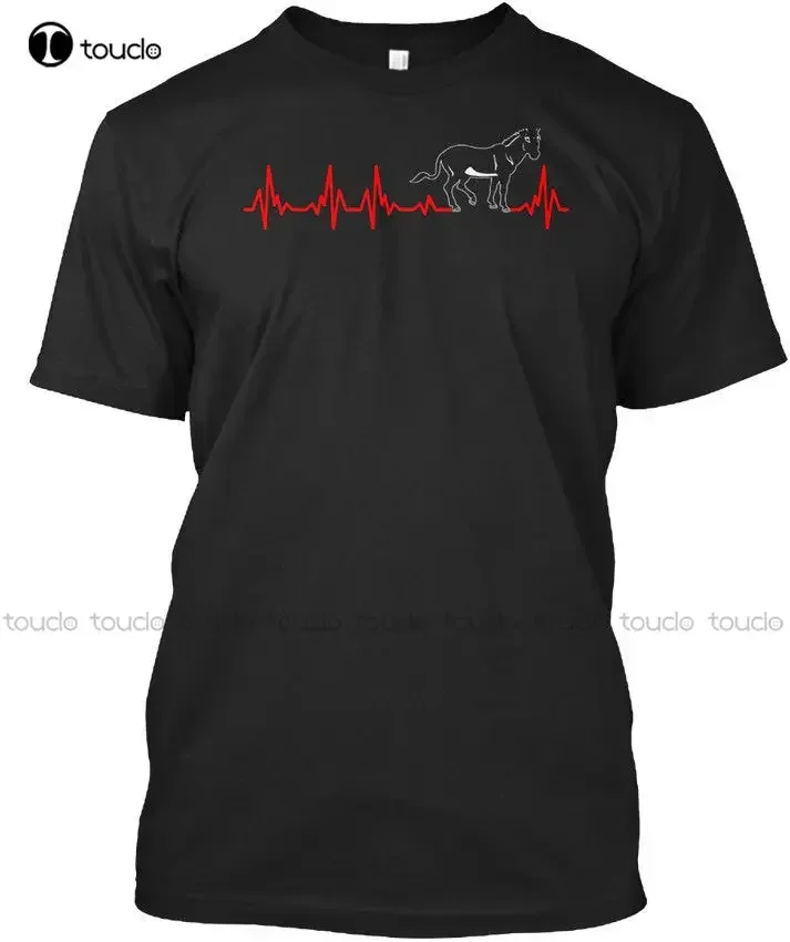 Summer Short Sleeve Size Print Men T Shirt Summer Donkey Heartbeat Rhythm Animal Bird Love Stylisches T Shirts for Men