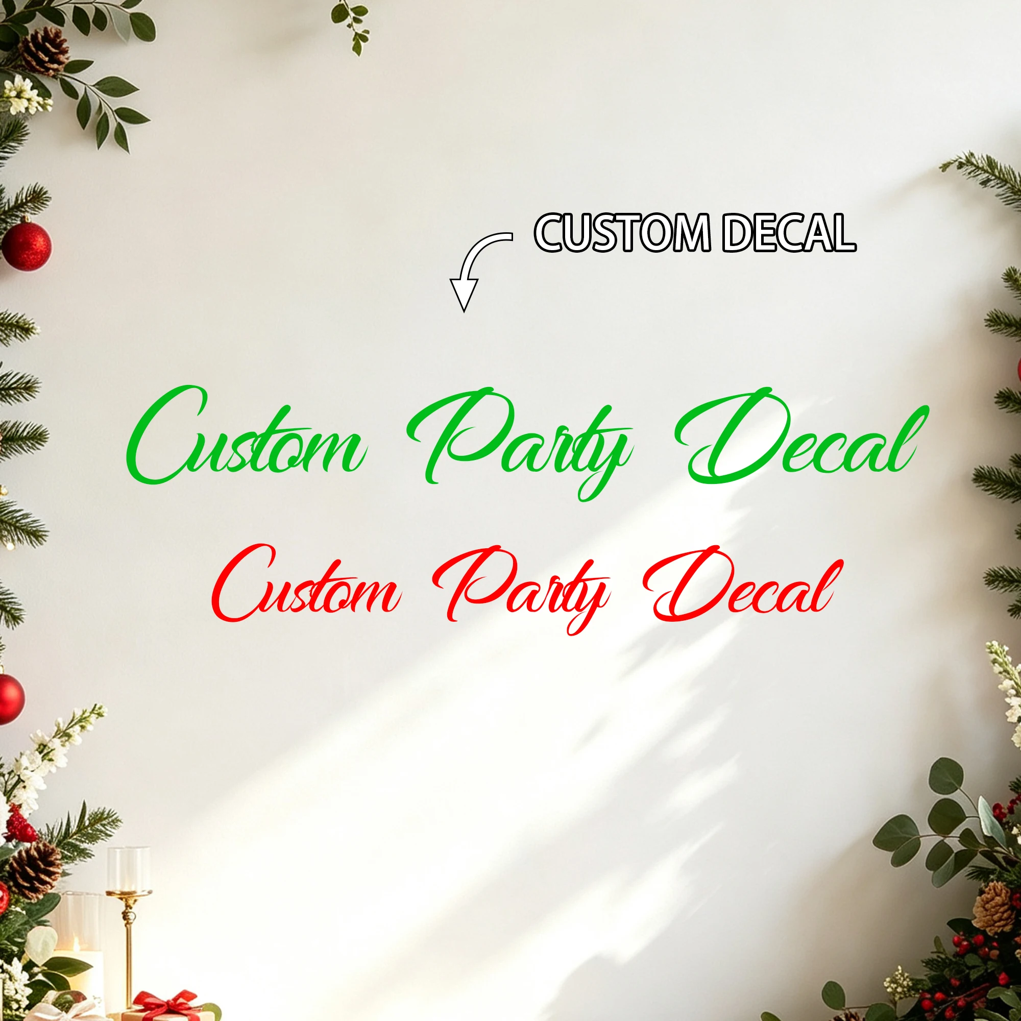 Home Decor Names - 1 Stück personalisierter Party-Wandaufkleber aus Vinyl