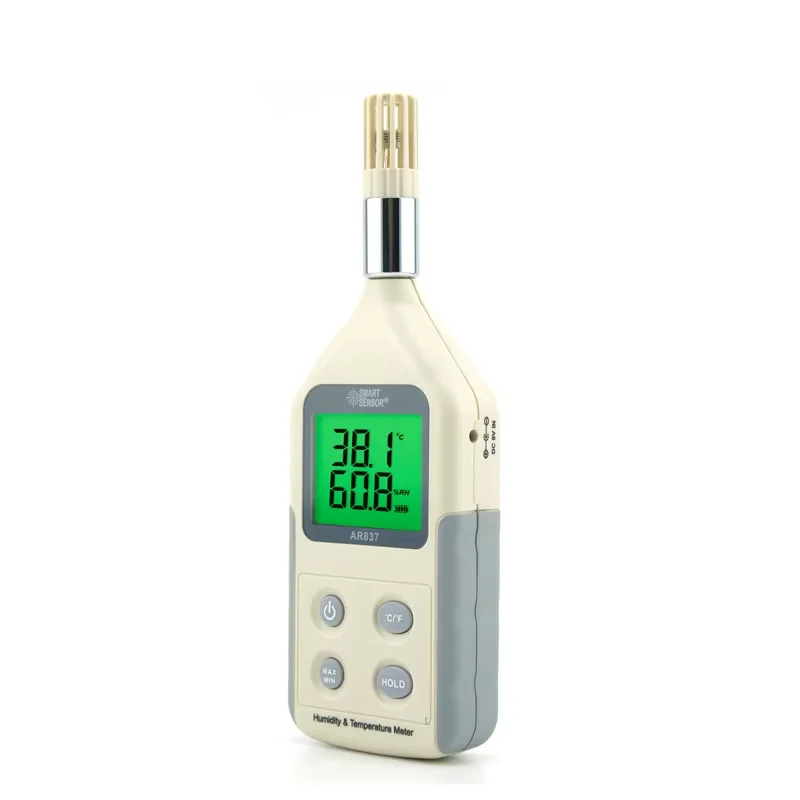 Durable High Quality Thermo-Hygrometer USB Plastic Construction OLED Display IP64 Rating Data Storage for Temperature Humidity
