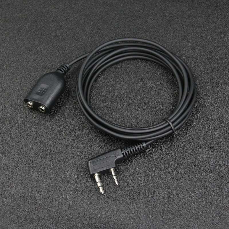 Audio Cable 2-Pin K-head Walkie Talkie Microphone Headset Male to Female Extension Core Hand Mic Cable For Kenwood for Baofeng