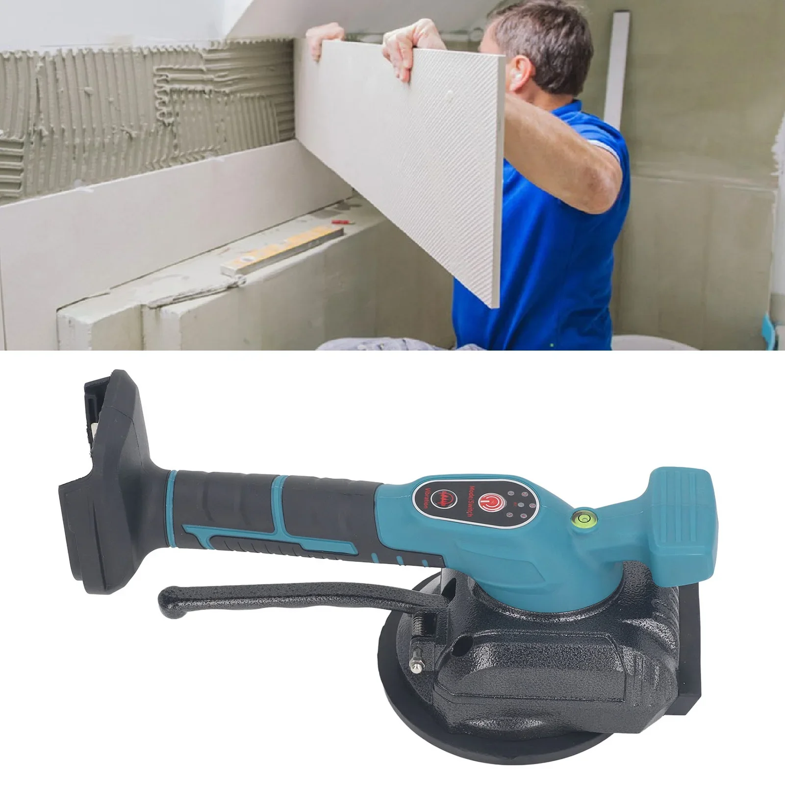 

Ручная плиточная машина, 18 В, автоматическое выравнивание, аккумуляторный инструмент для вибрации плитки, присоска 125 мм для BL1850 BL1850B BL1860