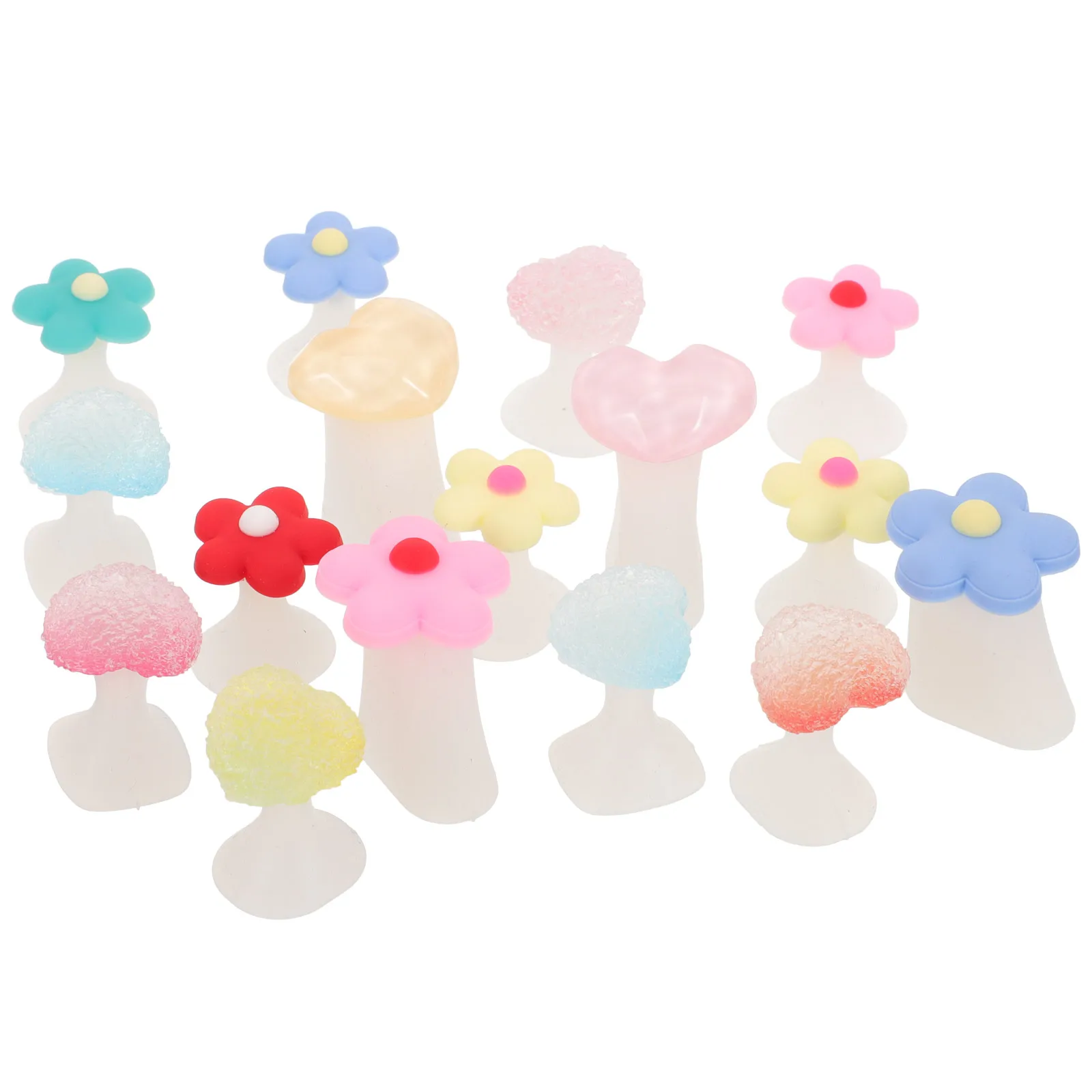 

16pcs Pedicure Toe Silicone Flower Design Reusable Nail Art Supplies Decorative Toe For Women Pedicure Manicure Silicone