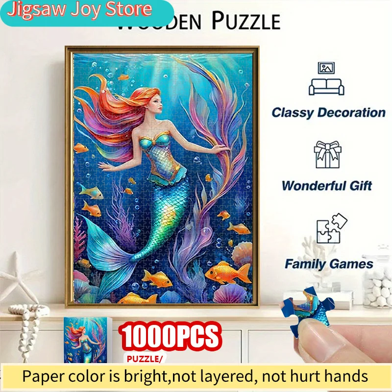 

Пазл «Русалка» для всей семьи — 50,8x76,2 см, яркий принт, прочные элементы идеальной формы, портативный дизайн, отличный подарок на праздник.