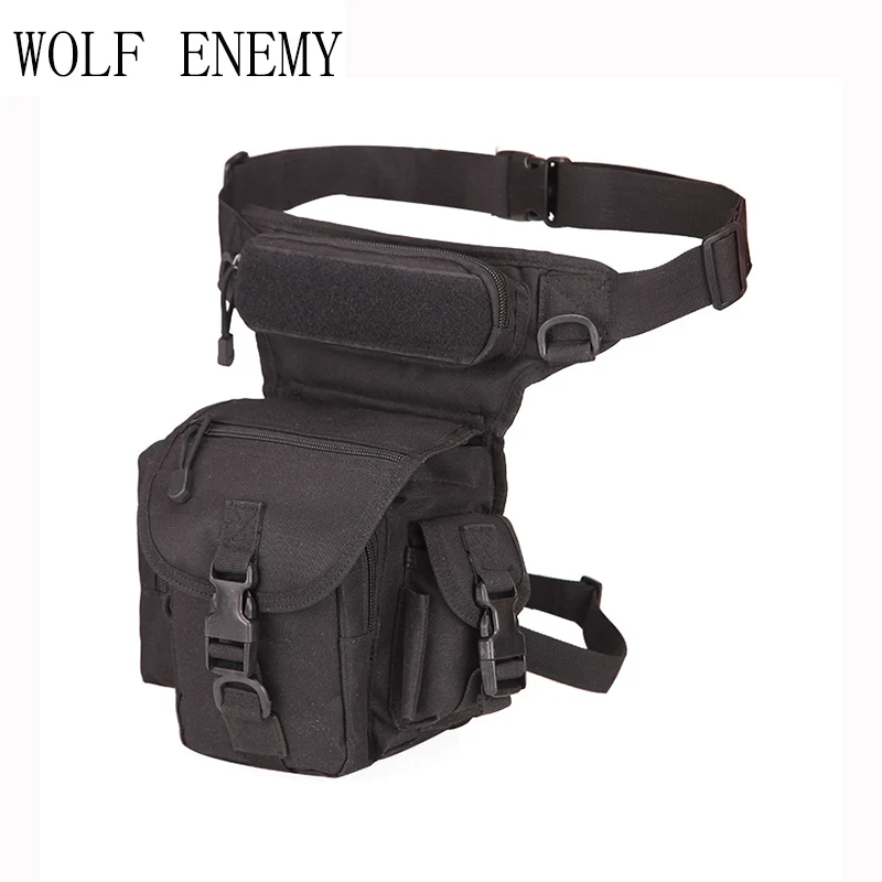 Tactical Molle Drop Leg Bag Waterproof Men Hunting Waist Pack Outdoor Wargame  EDC Fanny Pack Hunting Cycling Accessories