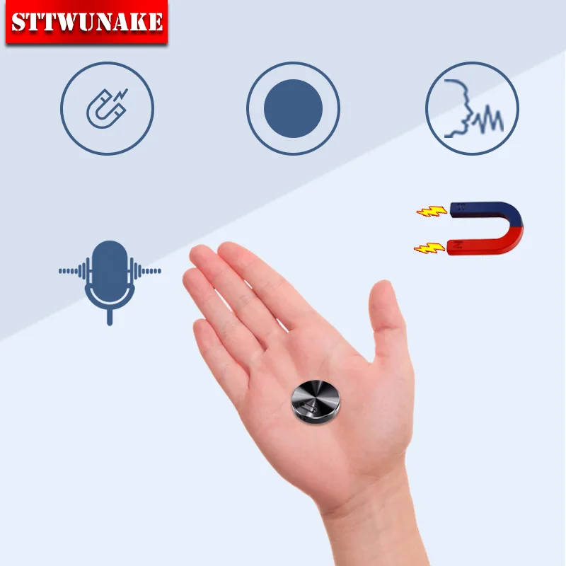 Built-in Magnet Mini Voice Activated Recorder Small Digital Audio Recording Device Sound Dictaphone STTWUNAKE