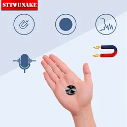 Built-in Magnet Mini Voice Activated Recorder Small Digital Audio Recording Device Sound Dictaphone STTWUNAKE