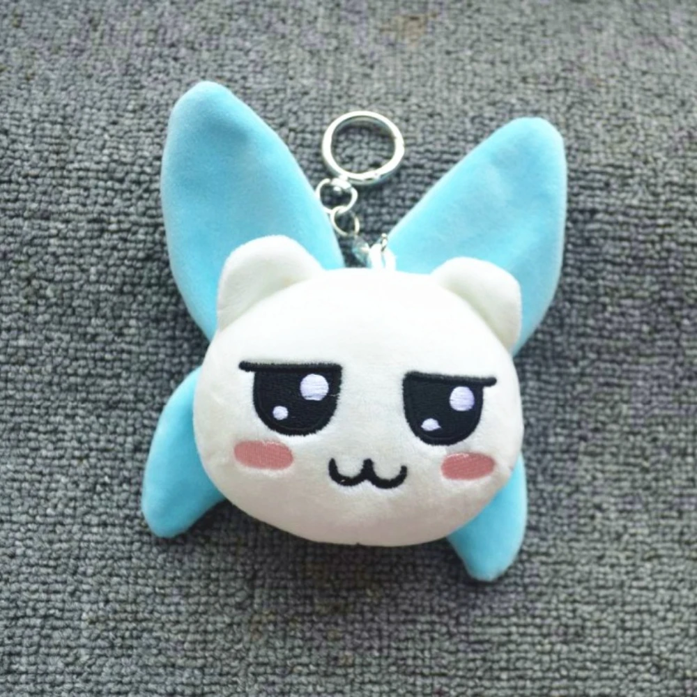 BABYMONSTER Cartoon Plush Keychain Stuffed Doll Head Pendant Car Key Holder Backpack Ornament Creative Holiday Present For Kids