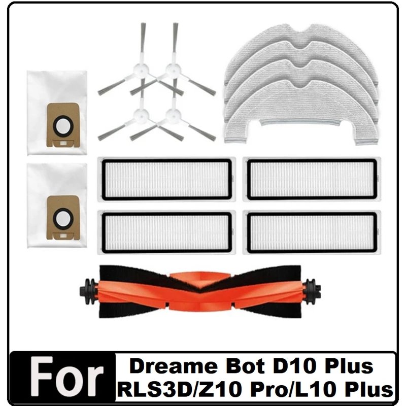 

15 шт., детали для робота-пылесоса Dreame Bot D10 Plus RLS3D, Z10 Pro, L10 Plus