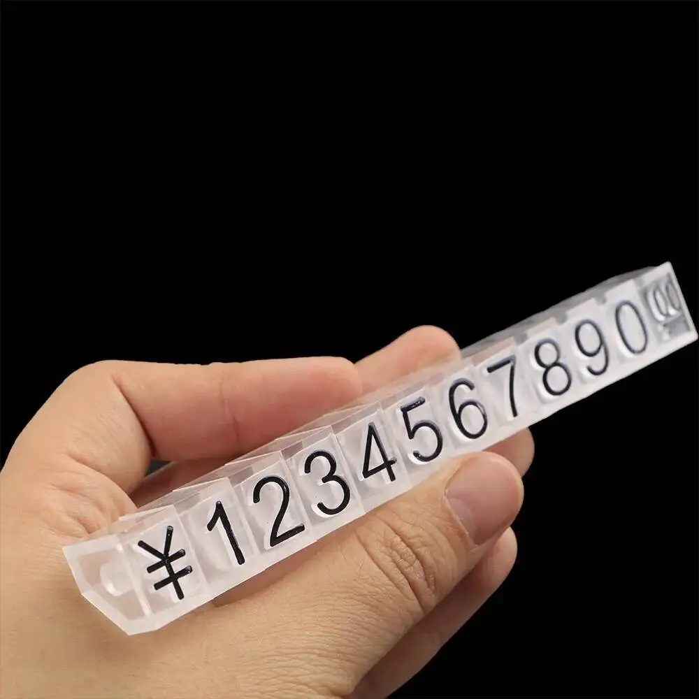 X-large Combined Snap Number Digit Cubes Stick Watch Jewelry Showcase Counter Top Number Sign Rmb Price Tag Dollar