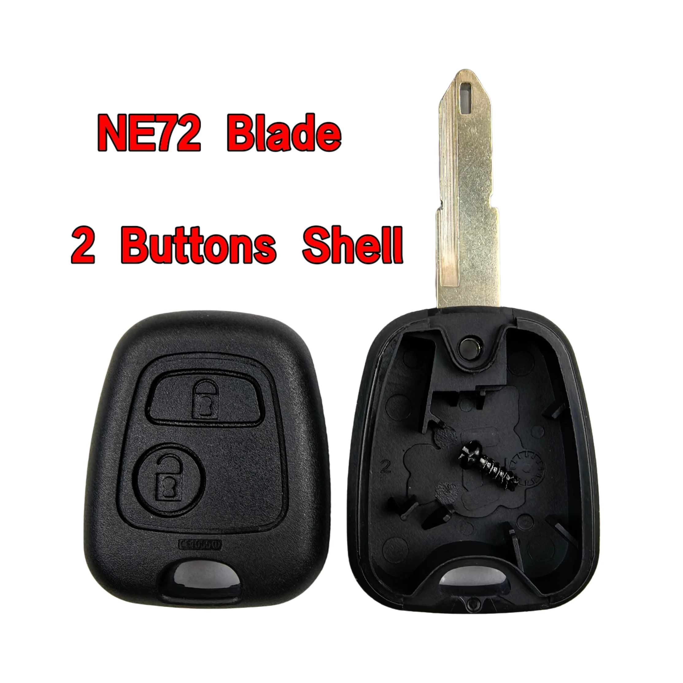 2-Tasten NE72/HU83/VA2 Klinge Fernbedienung Autoschlüssel Gehäuse Ersatz für Peugeot 206 207 307 408 607 für Citroen C1 C2 C3 C4 – Detail 2