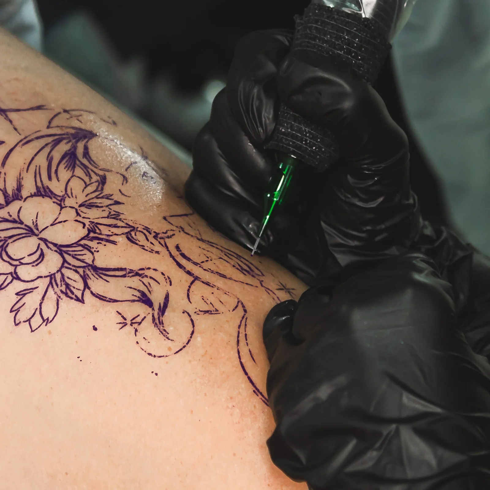 20 قطعة عبوات قلم الوشم الجلد قلم تحديد الملء الأرجواني سبيكة نصائح مقاوم للماء Microblading لوازم الوشم ماركر الملء