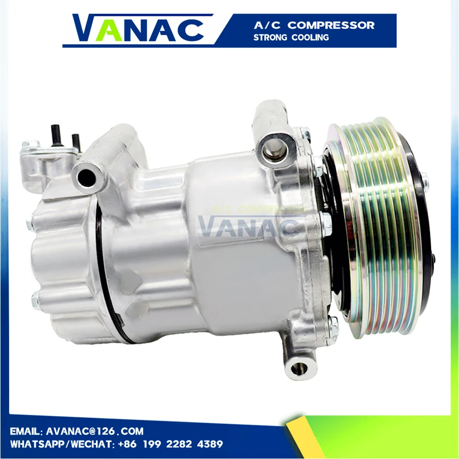 For SD6V12 AC Compressor peugeot 206 307 Citroen Fiat 1449 1450 6453XJ 6453QG 6453QE 6453Q 9655191680 9671456680 9655191580