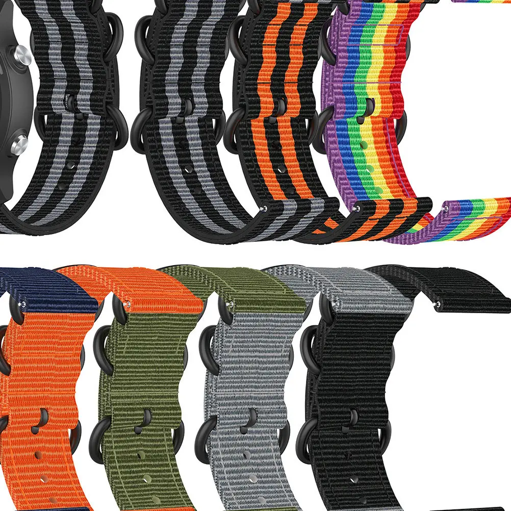 High Quality Nylon Watch Strap for Forerunner 245M 645 Active3 Easy Install Removable Fashionable Simple Design