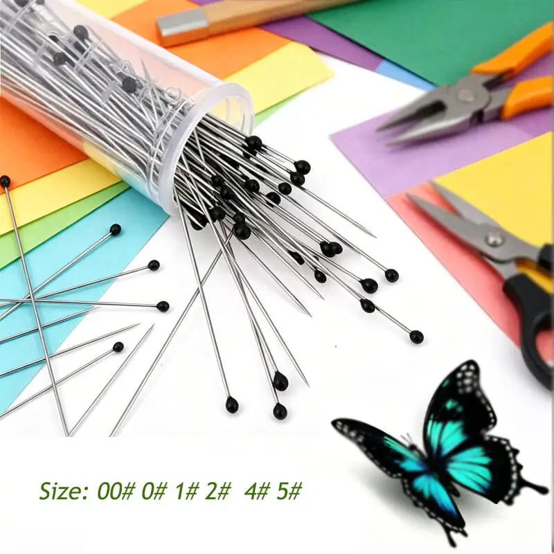 Stainle Steel Specimen Needle Insect Pins With Plastic Box For School Lab Education Entomology Body Dissection Supplies