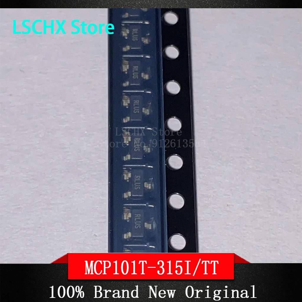 

5pcs MCP101T-315I/TT MCP101T MCP101 SOT23-3 Voltage Supervisor 1V-5.5V Supply 3.15V Threshold 100%New And Original