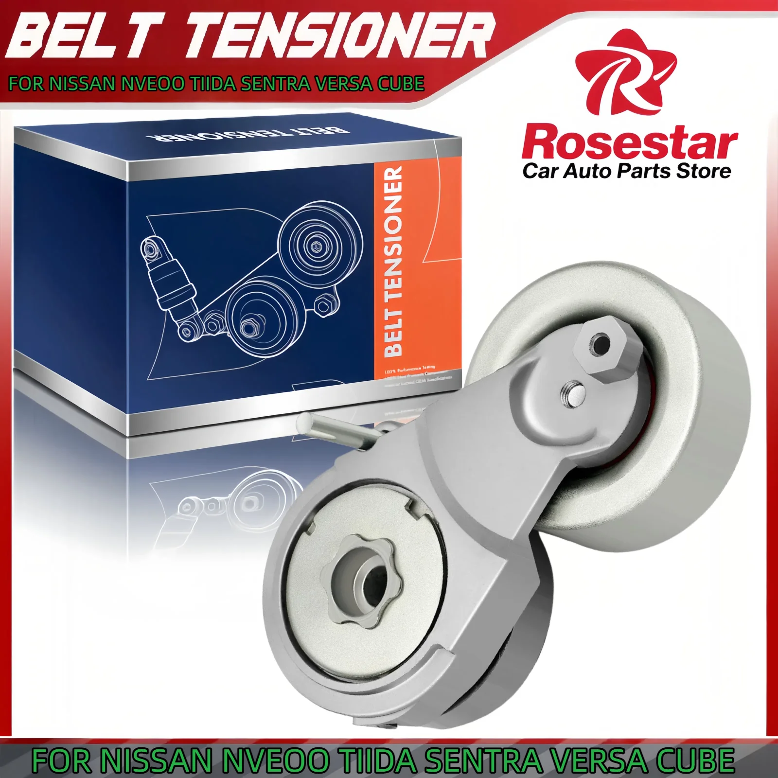 

Новый натяжитель ремня в сборе с шкивом для Nissan NV200 13-19 Cube 09-14 Sentra 07-12 11955ET00A 11955JD20A 11955DN200 39162 BT494