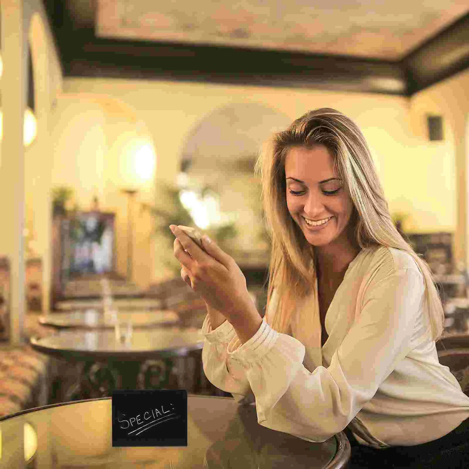 Visualizzazione del prodotto Torta Cartellino del prezzo Penne a gesso Targhetta Lavagna da tavolo Segni Decorazioni per ufficio