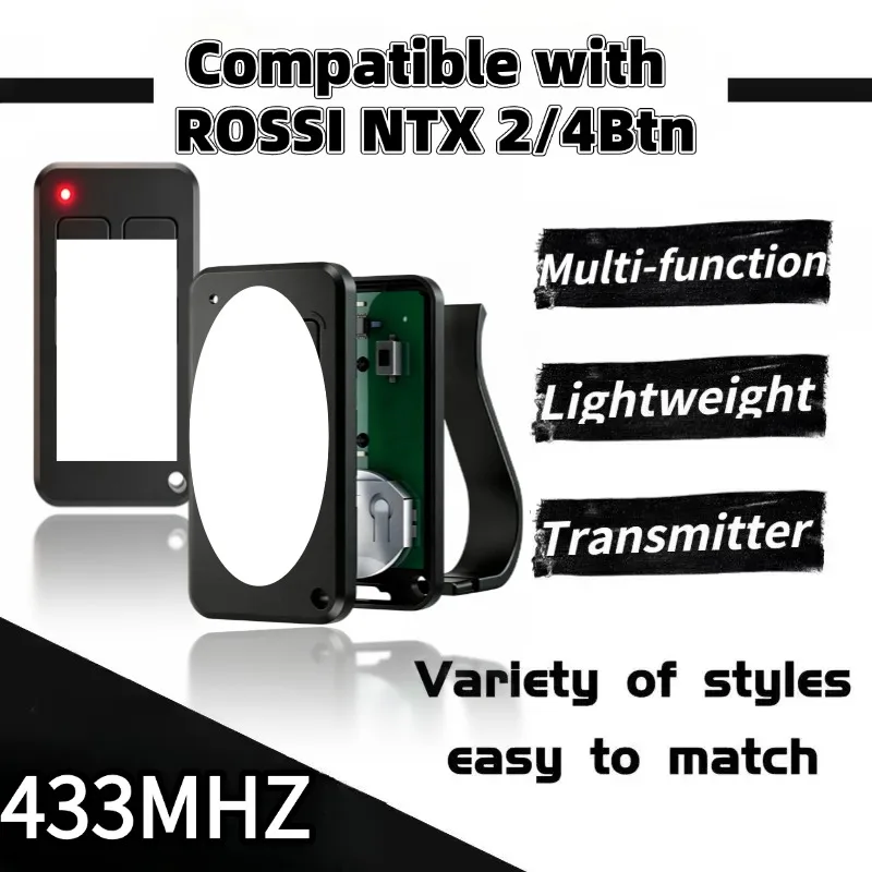 ROSSI NTX 433 MHz Remote Control Electronic Gate Control Garage Door Remote Control 433MHz Rolling Code
