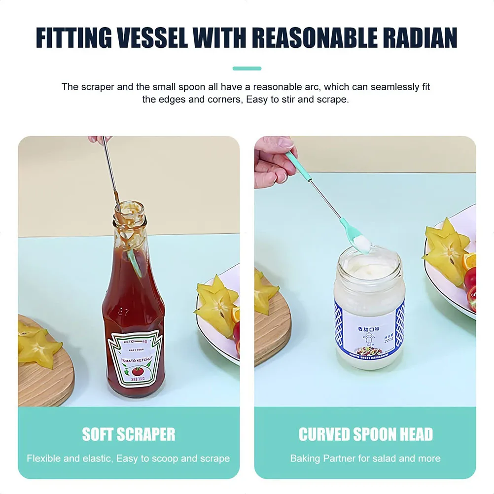 Набор мини-силиконовых лопаток для кухни