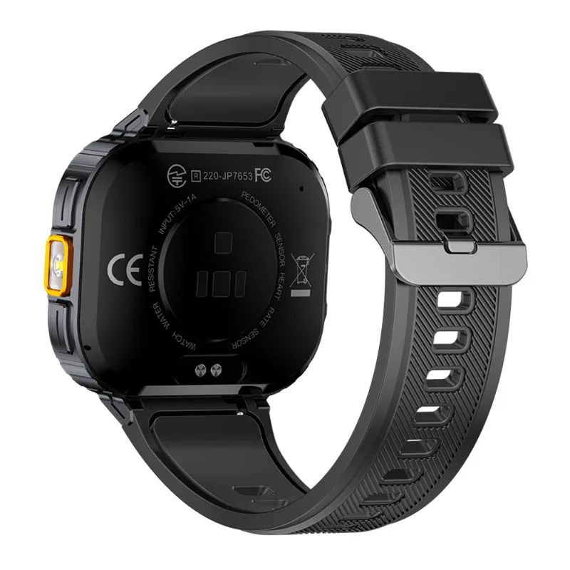 NX23 Smart Watch 2.0inch BT Call Music Heart Rate Blood Pressure IP68 Waterproof Multi-Sports Men's Watch With Flashlight