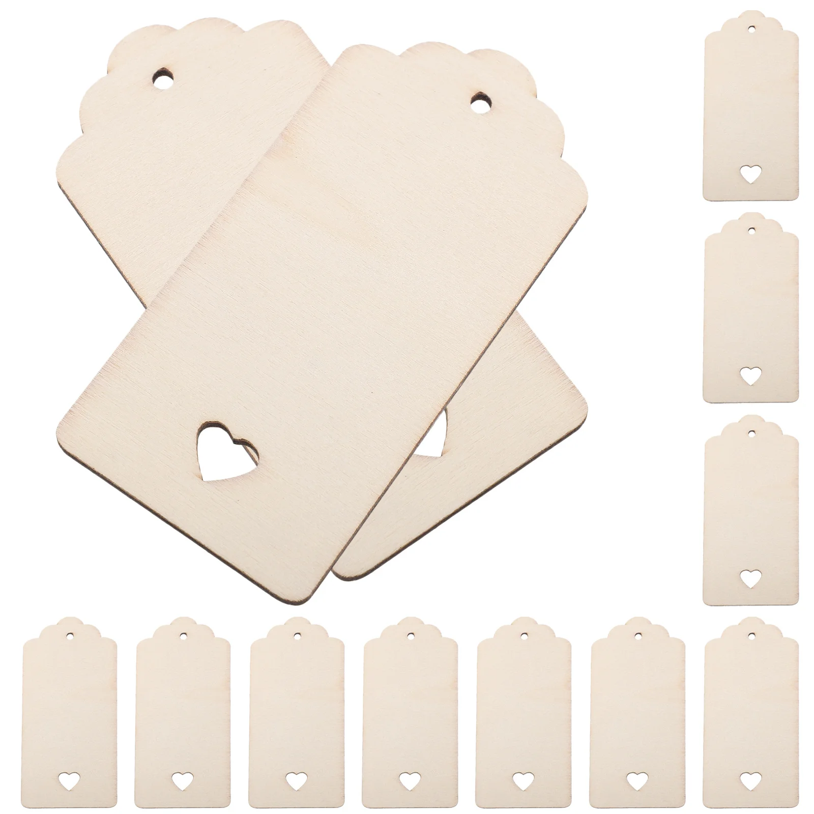 

24Sets Wooden Christmas Cutouts Smooth Unfinished Wood Slices DIY Xmas Tree Hanging Ornaments Christmas Cutouts